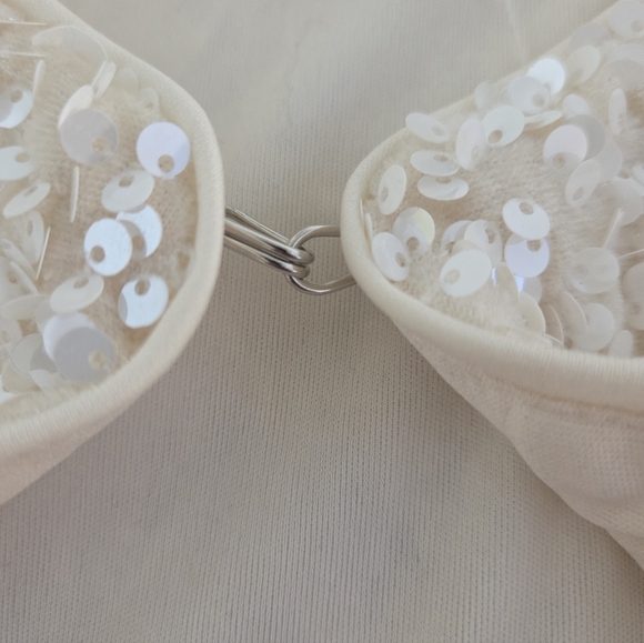 House of Harlow 1960 Cream Sequined Cardigan Size S NWOT - Picture 6 of 13